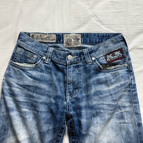 Y2K Affliction Distressed Jeans - Picture 2 of 4